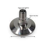 ADAPTER: Tri Clamp (1/1.5") - BSPm (0.25-1.50")