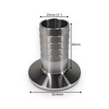 HOSETAIL: Tri Clamp 1/1.5" / hose barb 10-38mm